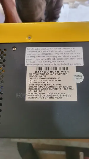 15kva Yohako Hybrid Inverter
