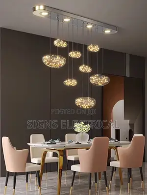 Nordic Water Droplet Glass Chandelier Luxury