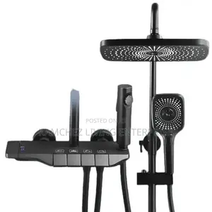 Luxury Piano Key Shower Mixer – Wall-Mounted Rainfall Set