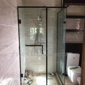 Shower Glass Cubicle With Black Frame  Vento