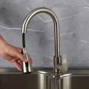 Pull-Down Kitchen Sink Faucet – Stainless Steel