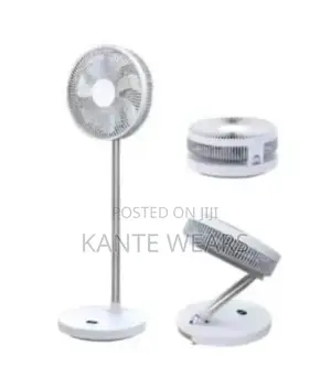 Rechargeable Foldable Fan- White