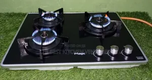 Magic 3 Burner Gas Cooker Glass Top
