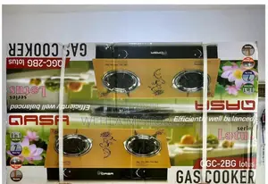 Qasa Glass Tabletop Gas Cooker QGC-2bg Lotus