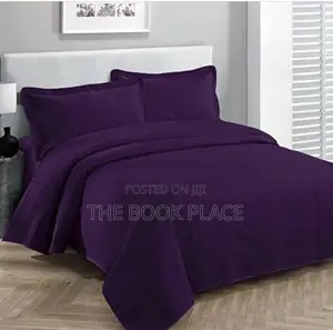 Purple Cotton Bedsheets With Pillow Case