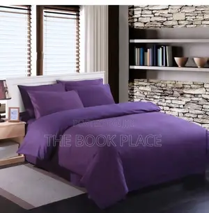 Purple Pure Cotton Bedsheets With Pillow Case