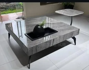 Full Marble Centre Table Nd Stool