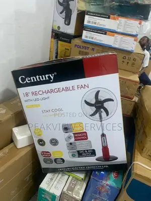 Century 18' Rechargeable Fan - Stay Cool Anytime! FRC-45-E