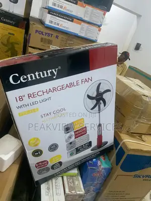 Century 18' Rechargeable Fan - Long Lasting Battery FRC-45-E