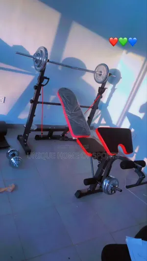 Weight Benche With 50kg Dumbbell Set