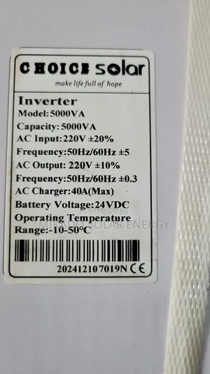 5kva 24v Choice Solar Pure Sine Wave Inverter