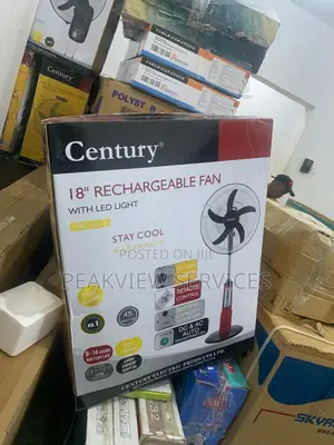Century 18'' Rechargeable Fan - With Remote Control