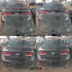 Hyundai Sonata 2018 Back Glass Installed Perfectly