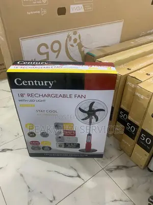 Factory Sealed Century 18'' Rechargeable Fan With Led Light