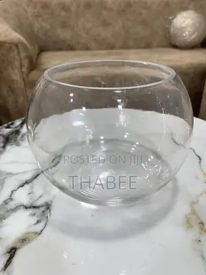 Clear Glass Round Flower Vase Fish Bowl