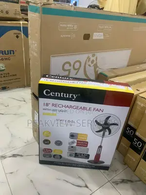 Fresh Stock Get Your Century 18'' Rechargeable Fan Today!