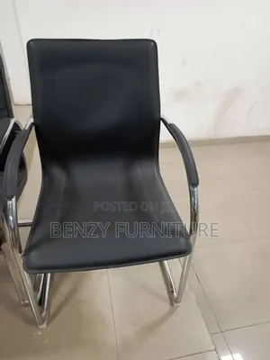 Visitor's Leather Office Chair