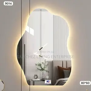 Irregular Led Bathroom Mirror – Dimmable Touch Vanity