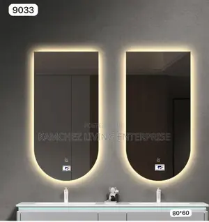 Led Bathroom Vanity Mirror – Wall-Mounted, 80x60cm