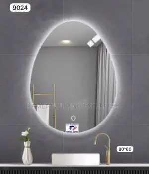Led Oval Bathroom Mirror 80x60cm With Soft Backlight