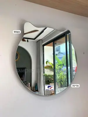 Cat-Shaped Wall Led Mirror - 70x70 Cm Home Decor
