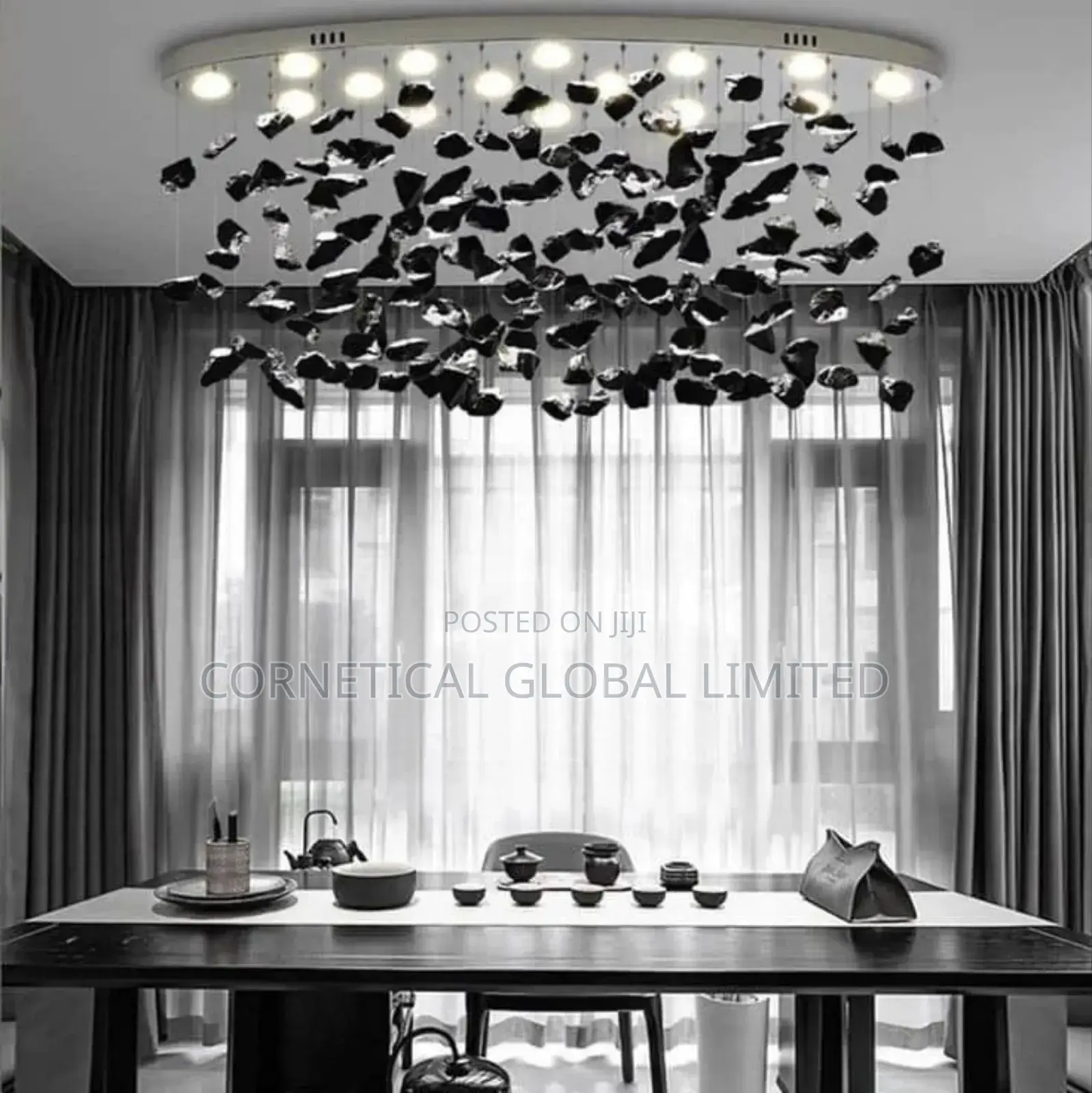 Modern Luxury Rustic Leaf Wrapped Rope Led Chandelier Light