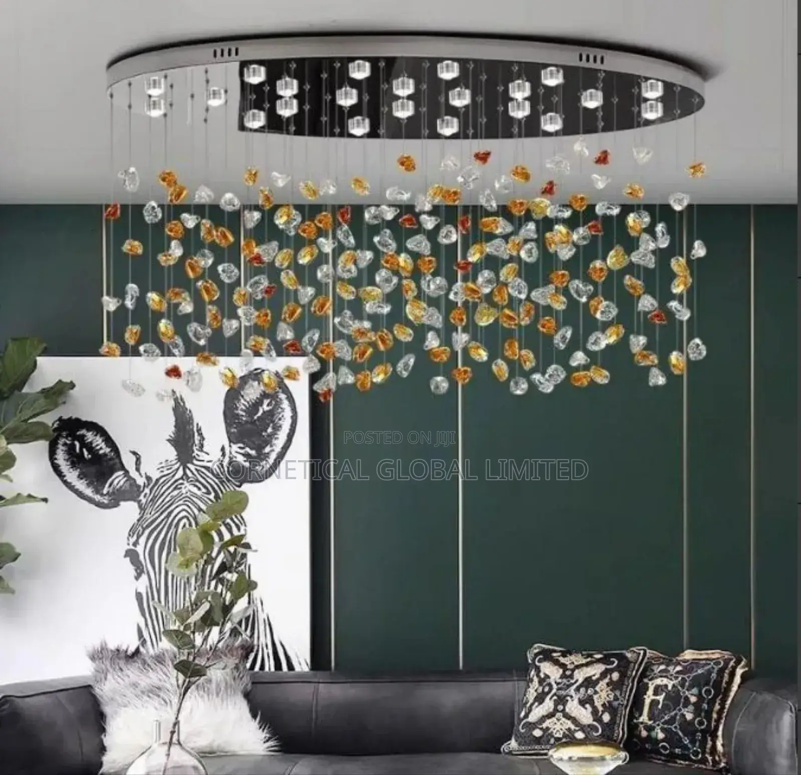 Modern Luxury Rustic Leaf Wrapped Rope Led Chandelier Light