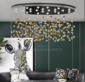 Modern Luxury Rustic Leaf Wrapped Rope Led Chandelier Light