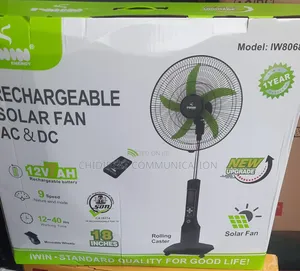 Rechargeable Solar Fan Ac and Dc