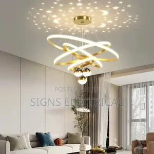 Led Chandelier Starry Sky Projection Lamps