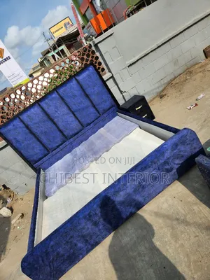 Advanced 6by6 Bed Frame Made With Quality Velvet Material