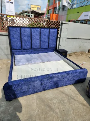 A Six by Six Bed With Side Cupboard