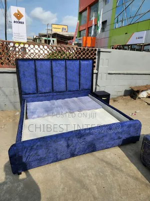 Blue Velvet 6by6 Bed Stand.