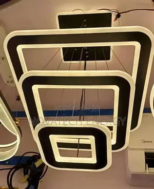 3 Square Dropping Chandelier Led Light