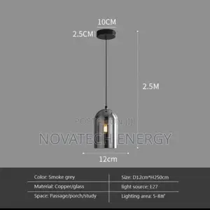 Single Dropping Smoke Grey Colour Light, Uses Bulb