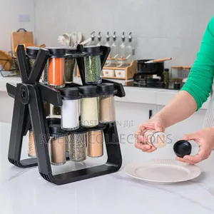 18pcs Rotating Spice Rack