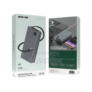 Green Lion Retractable 35w 20,000mah Power Bank