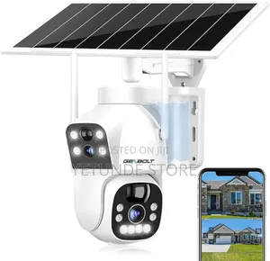 Solar Wifi Security Camera Outdoor Wireless, 8w 15600mah