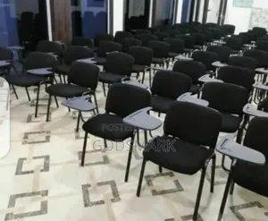 Durable Training/Seminar Chair With Writing Pad.