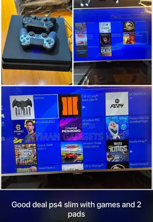Grade a Uk Used Ps4 Slim With 2 Pads and 10 Licenced Games