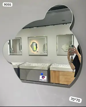 Modern 70x70cm Led Wall Mirror for Bathroom Decor