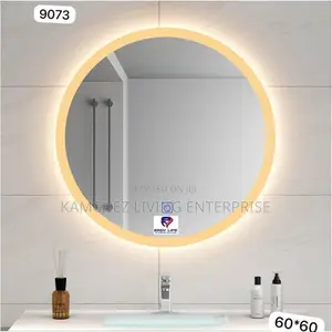 70*70 Smart Led Bathroom Mirror–Bluetooth,Anti-Fog, Dimmable