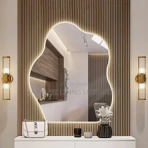 Irregular Led Wall Mounted Mirror – Modern Dimmable