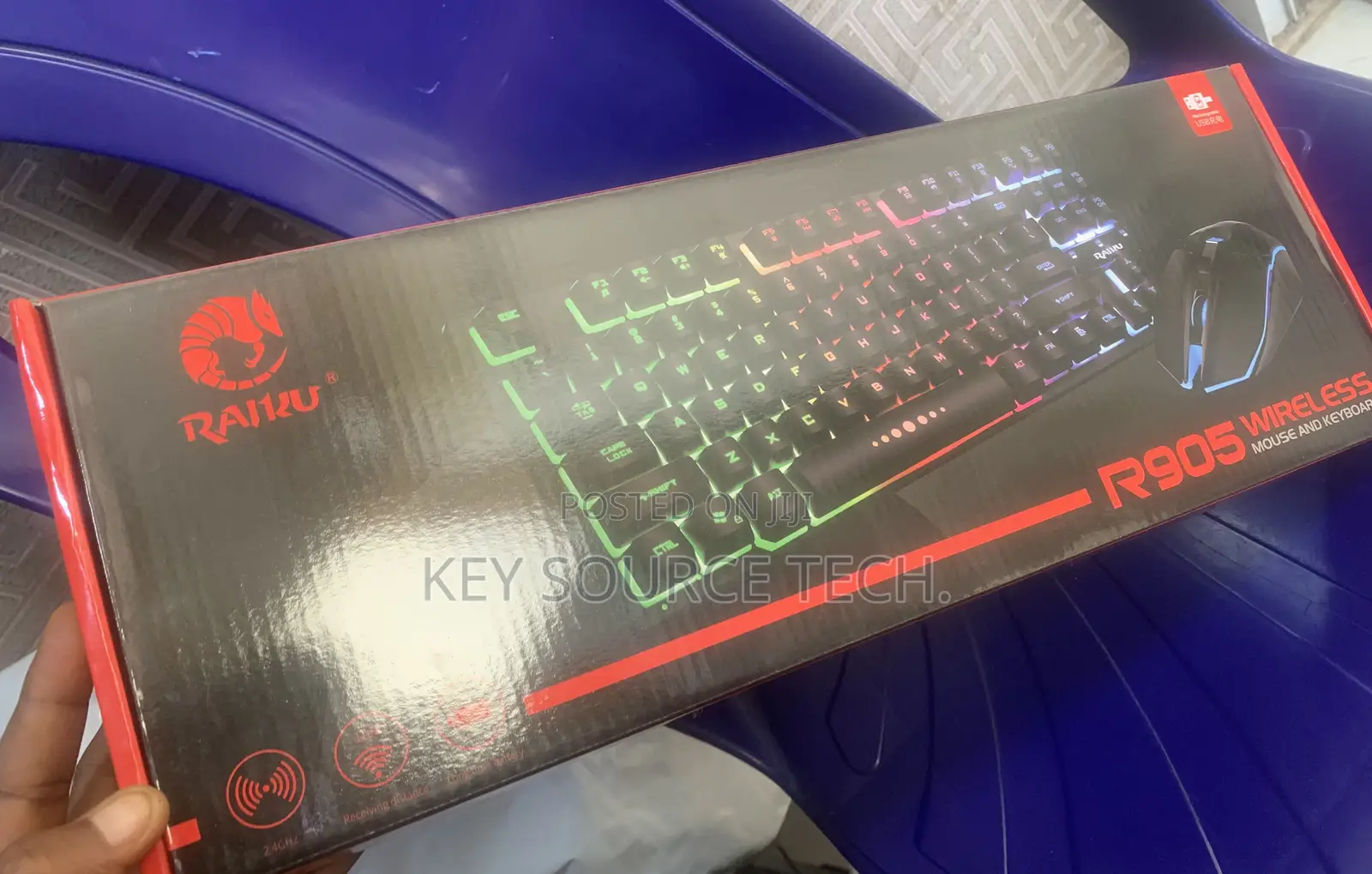 R905 Wireless Gaming Mouse and Keyboard With RGB Backlit