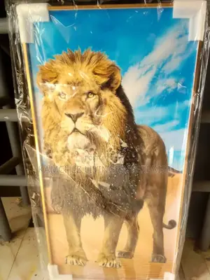 80x60cm Regal Lion Canvas Wall Art –Stunning Desert Backdrop