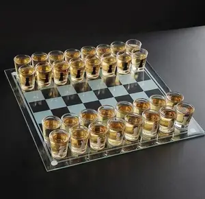 Drinking Glass Chess Board Game