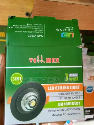 Spotlight All in One Spotlight Led Veiimax 7 Watt Black