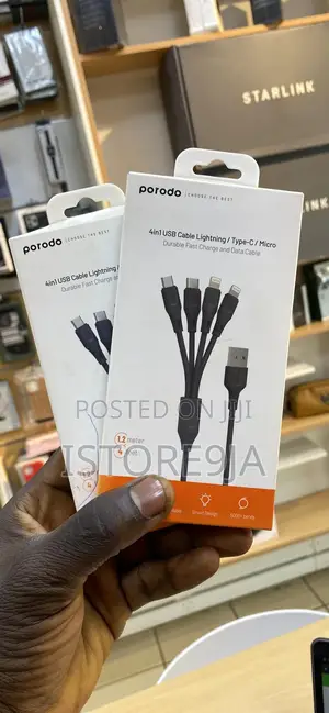 Porodo 4 in 1 Cable Fast Charging