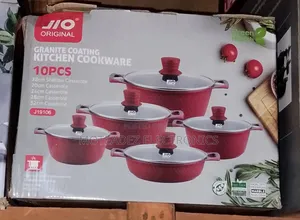 Jio Original 10pcs High Quality Granite Coating Cookware Set
