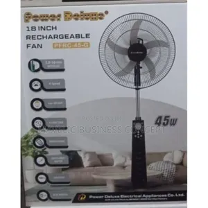 Power Deluxe Rechargeable Fan